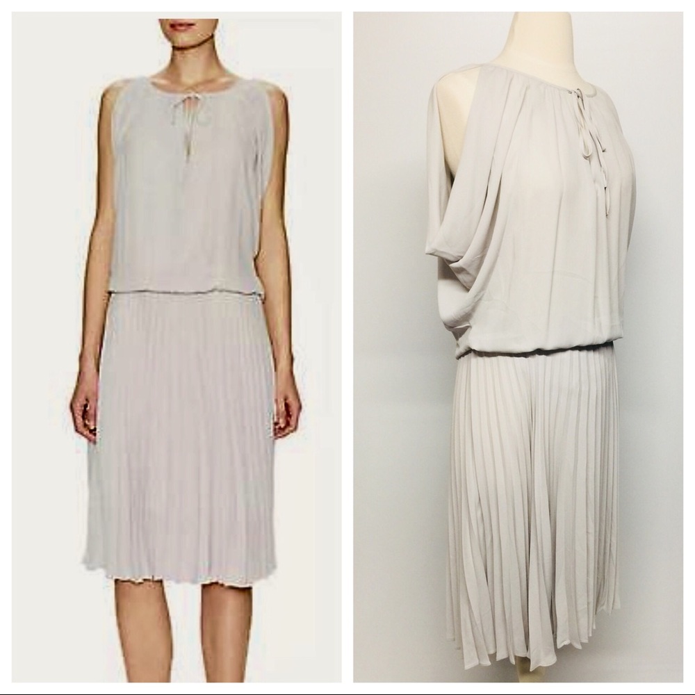 BCBGMaxAzria Under Drape Sleeve Pleated Dress